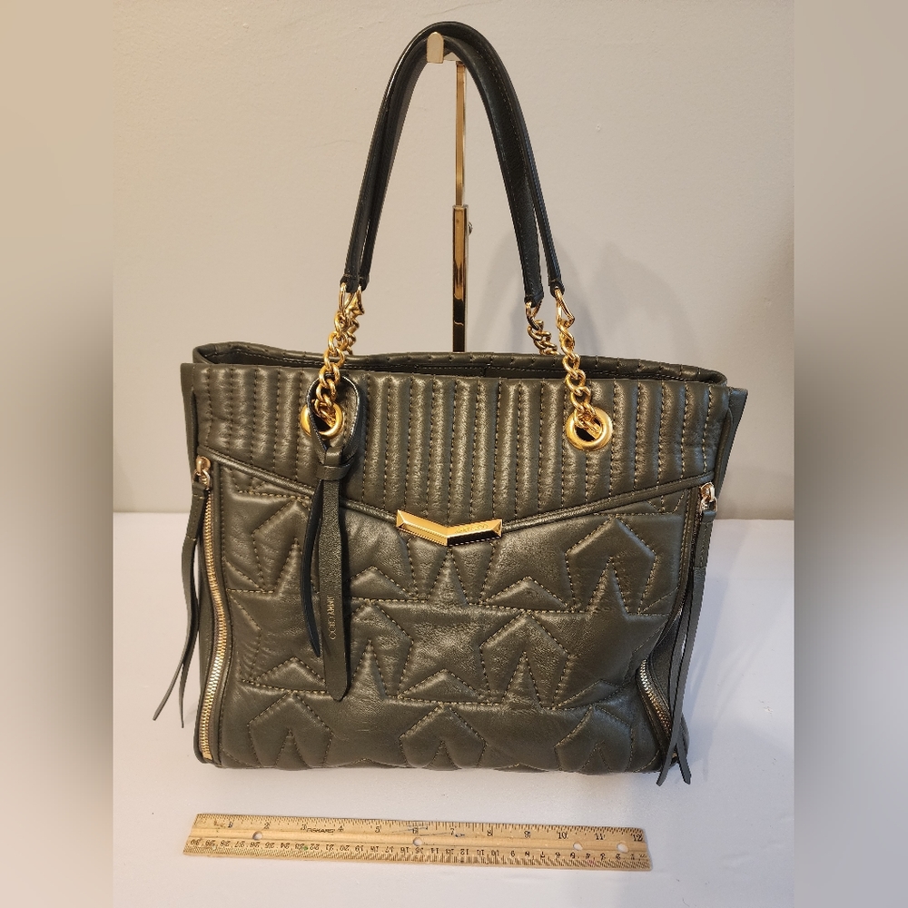 Jimmy Choo Green tote bag